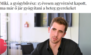 Lengyen Miklós interjú közben
